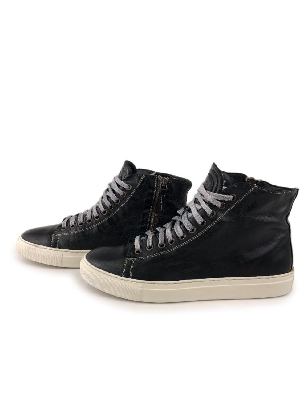 Benheart Lombardi Leather High-Top Zip Sneakers EUR 39 - Picture 2 of 12